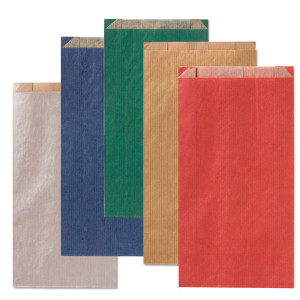 100 SACCHETTI A SOFFIETTO 8X16+2,5CM COLORI SCURI ASSORTITI REX SADOCH COD. MLCO2DAR