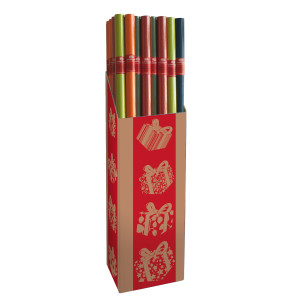 ROTOLO CARTA REGALO ECOCOLOR 3X1MT COLORI ASSORTITI SADOCH COD. R3M01 CONFEZIONE DA 30
