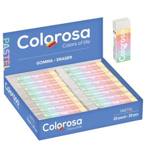 DISPLAY 20 GOMME IN VINILE COLOROSA PASTEL RIPLAST COD. 360119