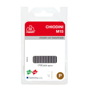 CHIODINI C/TESTA M15 IN BLISTER DA 1700 C. RO-MA COD. 1130803