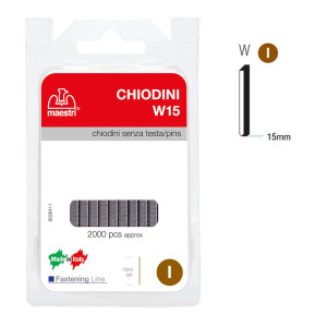 CHIODINI S/TESTA W15 IN BLISTER DA 2000 C. RO-MA COD. 1130820