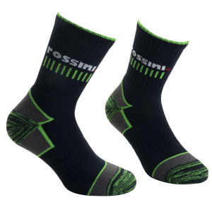 PACK 2 PAIA DI CALZE DA TENNIS LIVIGNO TAGLIE 36-39 BLU VERDE COD. HH0816539