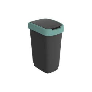 PATTUMIERA 25LT IN PPL NERO/VERDE SCURO CON COPERCHIO BASCULANTE ROTHO COD. F600312