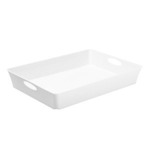 VASSOIO MULTIUSO 37,5X26,6XH6CM BIANCO LIVING COD. F711240