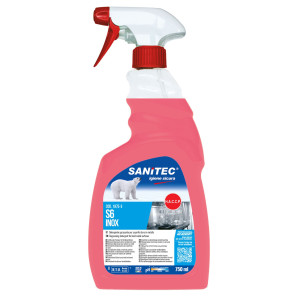 DETERGENTE SGRASSANTE PER SUPERFICI S6 INOX 750ML SANITEC COD. 1875-S