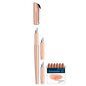 SET PENNA STILOGRAFICA CALLISSIMA+3 PUNTE INTERCAMB. FUSTO ALBICOCCA SCHNEIDER COD. P143806