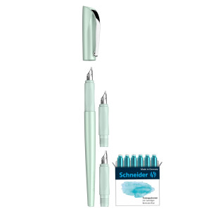 SET PENNA STILOGRAFICA CALLISSIMA+3 PUNTE INTERCAMB. FUSTO VERDEMENTA SCHNEIDER COD. P143811