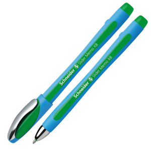 PENNA A SFERA SLIDER MEMO XB VERDE SCHNEIDER COD. P150204 CONFEZIONE DA 10