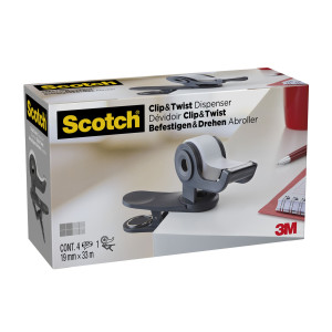 DISPENSER NASTRO ADESIVOCTGRIGIO CON 4 ROTOLI INCLUSI 19X33M SCOTCH MAGIC COD. 7100212799