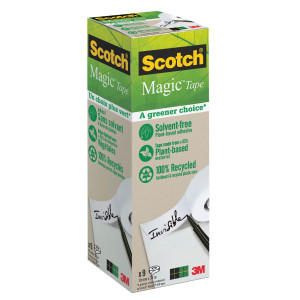PACK 9 ROTOLI SCOTCH  MAGIC 900 19X33 INVISIBILE ECOLOGICO COD. 91576