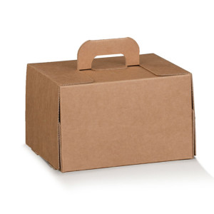 VALIGETTA BOX PER GASTRONOMIA D'ASPORTO LINEA CADEAUX 16X14X10CM AVANA COD. 38676C CONFEZIONE DA 10