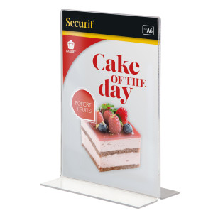 DISPLAY PORTAMENU' A T 10,5X15CM (A6) SECURIT COD. PFT-ACV-A6