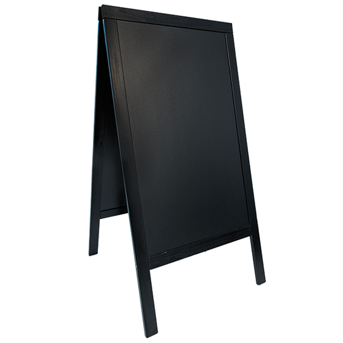 LAVAGNA NERA A CAVALLETTO 69X125CM SANDWICH SECURIT COD. SBS-BL-120