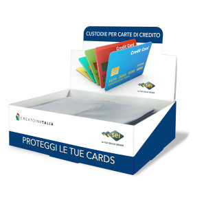 BUSTA PORTA CARD 2P TRASP. 2 TASCHE 5,8X8,7CM SEI ROTA COD. 484302 CONFEZIONE DA 50