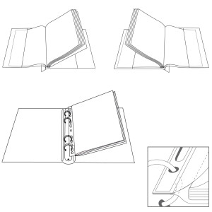 10 CARTELLE C/FORATURA ERCOLE CAT PVC 21X29,7 C/TASCHE COD. 502233