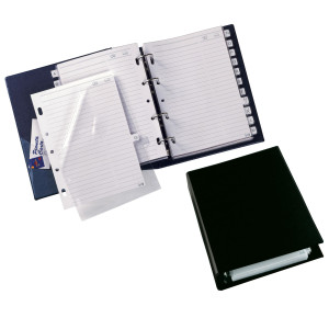 RUBRICA TELEFONICA TELEX 3 NERO 15X21CM (A5) COD. 53000310