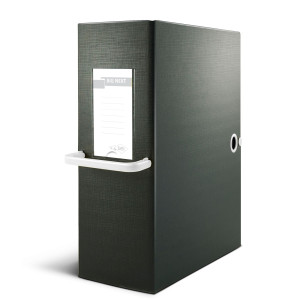SCATOLA ARCHIVIO BIG NEXT 120 NERO/BIANCO 25X35CM DORSO 12CM COD. 68101201