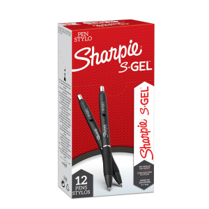 PENNA GEL A SCATTO 0.7MM ROSSO SHARPIE COD. 2136599 CONFEZIONE DA 12