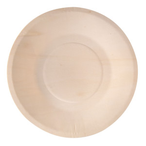 50 PIATTI MONOUSO IN LEGNO TONDI D 21,5CM SIGNOR BIO COD. WPC001BIO50B