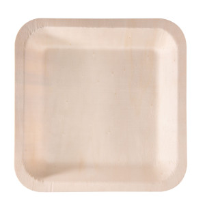 50 PIATTI MONOUSO IN LEGNO QUADRATI 25 X 25CM SIGNOR BIO COD. WPS003BIO50B