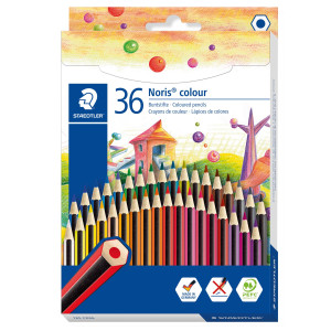 ASTUCCIO 36 MATITE NORIS COLOUR IN WOPEX COLORI ASSORTITI STAEDTLER COD. 185 CD36