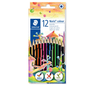 ASTUCCIO 12 MATITE NORIS COLOUR COLORI ASSORTITI STAEDTLER COD. 185C12