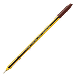 SCATOLA 10 PENNA A SFERA 434 NORIS STICK MARRONE 1,0MM STAEDTLER COD. 434 76