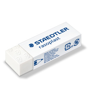 BOX 20 GOMME RASOPLAST 526 B20 DIM. 63X13X23MM BIANCA PER MATITA STAEDTLER COD. 526B20