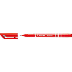 FINELINER STABILO SENSOR PUNTA 0.3MM ROSSO COD. 189/40 CONFEZIONE DA 10