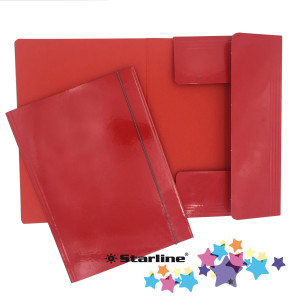 CARTELLA CON ELASTICO 25X34CM ROSSO QUEEN STARLINE COD. OD0032LBXXXAE02 CONFEZIONE DA 10