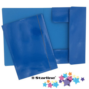 CARTELLA CON ELASTICO 25X34CM AZZURRO QUEEN STARLINE COD. OD0032LBXXXAE06 CONFEZIONE DA 10