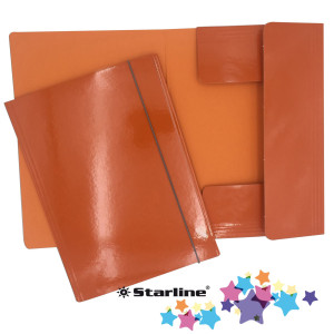 CARTELLA CON ELASTICO 25X34CM ARANCIO QUEEN STARLINE COD. OD0032LBXXXAE07 CONFEZIONE DA 10