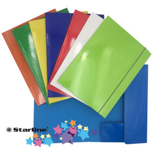 CARTELLA CON ELASTICO 25X34CM COLORI ASSORTITI QUEEN STARLINE COD. OD0032LBXXXAE15 CONFEZIONE DA 10