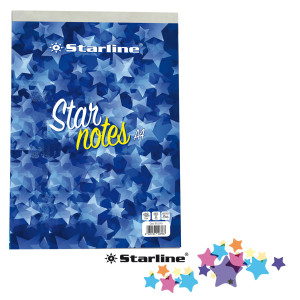 BLOCCO NOTE A4 21X29,7CM 5MM 60GR 60FG STARNOTES STARLINE COD. ODBLSTL2701A45M CONFEZIONE DA 10