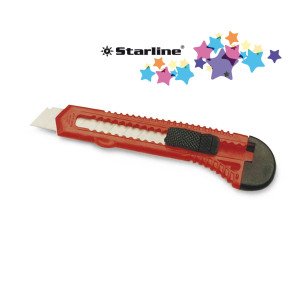 CUTTER 18MM CON BLOCCALAMA BASIC STARLINE COD. STL (SX-8)