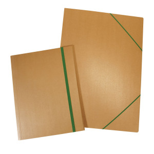 CARTELLA CON ELASTICO 35X50CM IN CARTONCINO AVANA ECO STARLINE COD. XCPECO09AV_STL