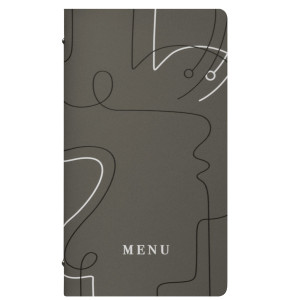 PORTAMENU' F.TO 18X31,6CM LINEA LINEE - GRIGIO COD. F360081 CONFEZIONE DA 3