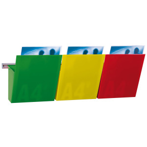 KIT VISION KANBAN L75CM CON 3 TASCHE A4 COLORATE COD. 1002127