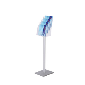 Espositore Led Da Terra H200Cm Con 4 Cornici A3 Oriz. Freestanding