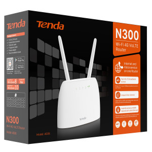 ROUTER WI-FI 4G LTE N300 CAT.4 FUNZIONE VOLTE TENDA COD. 4G06