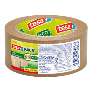 NASTRO ADESIVO 25MT X 50MM TESAPACK PAPER ULTRA STRONG ECOLOGO AVANA TESA COD. 56000-00000-00
