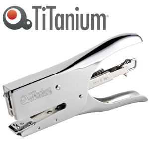 CUCITRICE A PINZA 24/6 - 26/06 ACCIAIO CROMATO TITANIUM COD. TI0155C