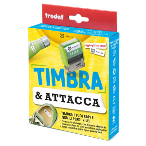 KIT TIMBRAATTACCA PER STAMPA SU TESSUTI ED ETICHETTE TRODAT COD. 180221