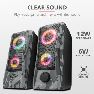 SET ALTOPARLANTI 2.0 ILLUMINATO RGB GXT606 TRUST COD. 23379