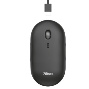 MOUSE ULTRASOTTILE WIRELESS RICARICABILE PUCK NERO TRUST COD. 24059