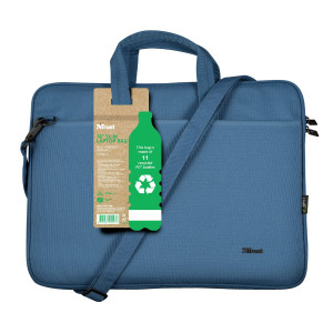 BORSA ECOCOMPATIBILE PER NOTEBOOK DA 16'' BOLOGNA - BLU TRUST COD. 24448