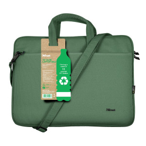 BORSA ECOCOMPATIBILE PER NOTEBOOK DA 16'' BOLOGNA - VERDE SALVIA TRUST COD. 24450