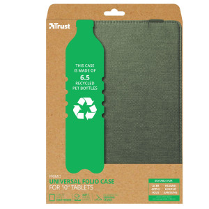 CUSTODIA FOLIO PER TABLET DA 10'' PRIMO - VERDE SALVIA TRUST COD. 24498