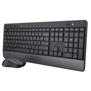 SET TASTIERA WIRELESS + MOUSE WIRELESS ULTRASILENZIOSA TREZO - TRUST COD. 24530