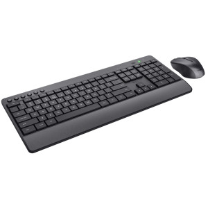 SET TASTIERA WIRELESS + MOUSE WIRELESS ULTRASILENZIOSA TREZO - TRUST COD. 24530